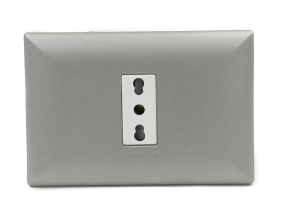 ENCHUFE SIMPLE 10/16A S17 NICKEL ARMADO SINTHESI 1