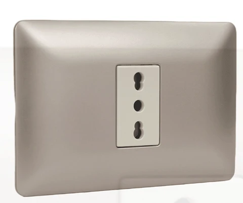 ENCHUFE SIMPLE EMB. ARMADO 10/16A STANFORD CHAMPAGNE