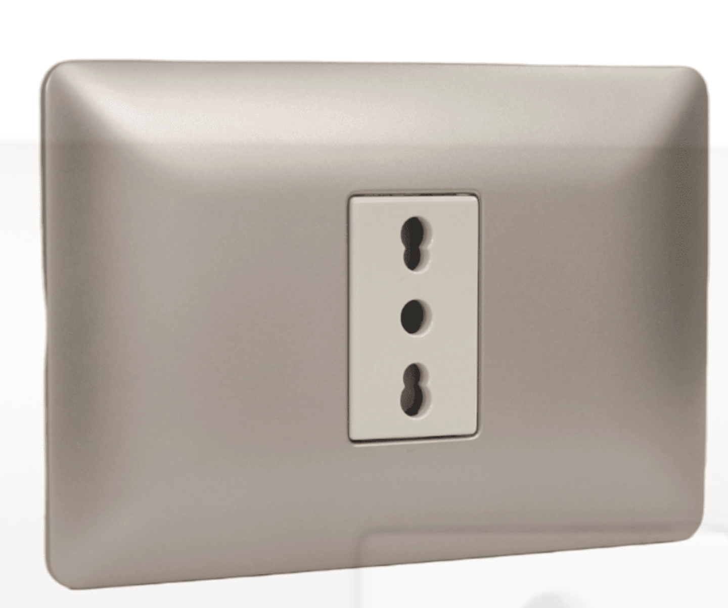 ENCHUFE SIMPLE EMB. ARMADO 10/16A STANFORD CHAMPAGNE 1