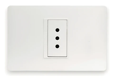 ENCHUFE SIMPLE EMB. ARMADO 10A LUZICA BLANCO