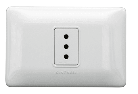 ENCHUFE SIMPLE EMB. ARMADO 10A SINTHESI S12 BLANCO