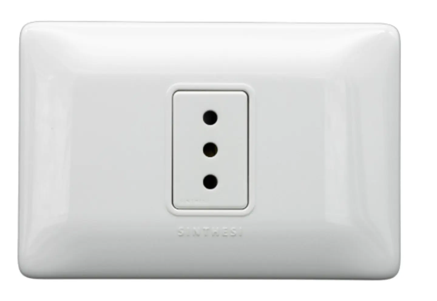 ENCHUFE SIMPLE EMB. ARMADO 10A SINTHESI S12 BLANCO 1