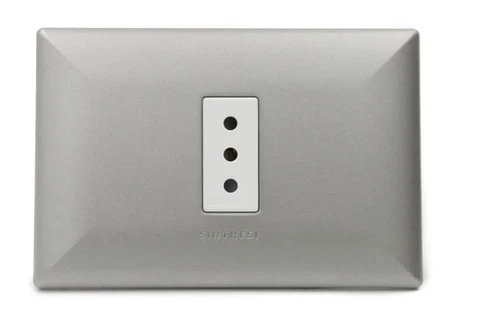 ENCHUFE SIMPLE 10A S17 NICKEL ARMADO SINTHESI