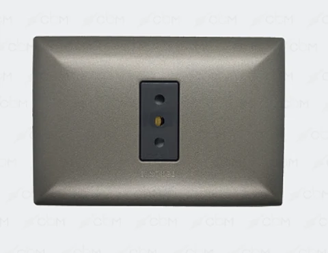 ENCHUFE SIMPLE EMB. ARMADO 10A MEC GRAFITO-NOIR