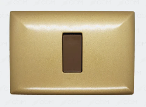 INTERRUPTOR CONMUTADOR 9/24 SIMPLE S17 BRONCE-CAFE ARMADO SINTHESI