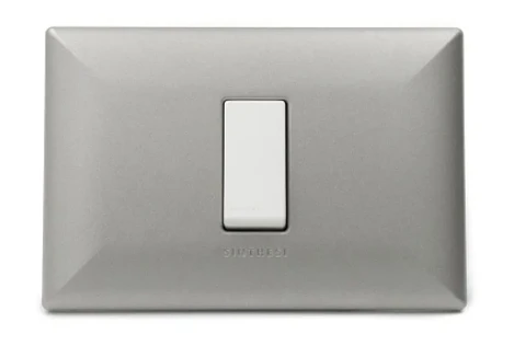 INTERRUPTOR SIMPLE 9/12 S17 NICKEL ARMADO SINTHESI