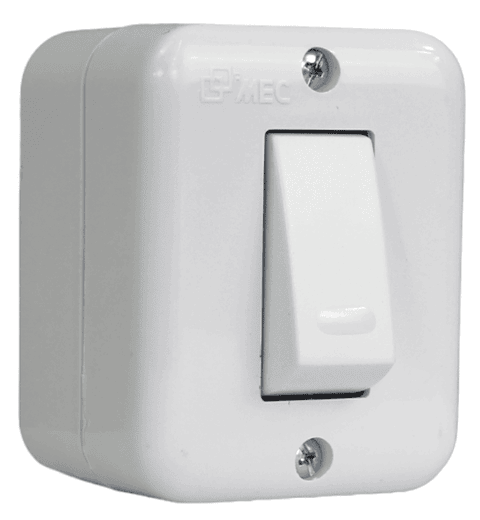 INTERRUPTOR S/P SIMPLE 9/15  10A-250V MEC BLANCO