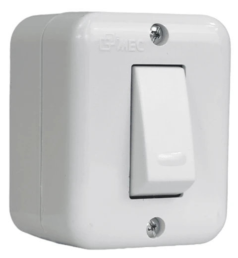INTERRUPTOR S/P SIMPLE 9/24  10A-250V MEC BLANCO