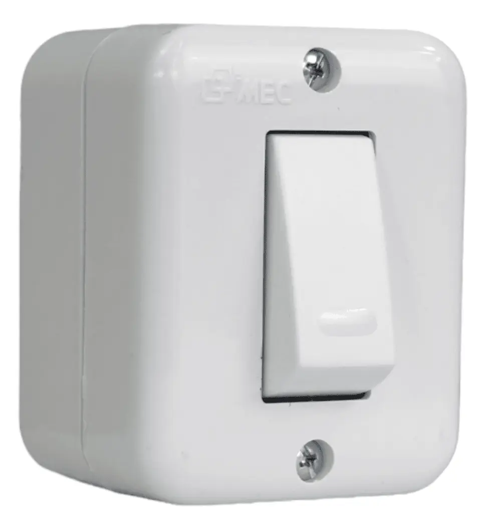 INTERRUPTOR S/P SIMPLE 9/24  10A-250V MEC BLANCO 1