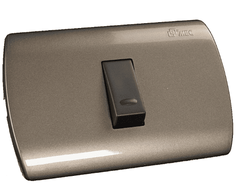 INTERRUPTOR SIMPLE 9/12 EMB. ARMADO MEC GRAFITO-NOIR