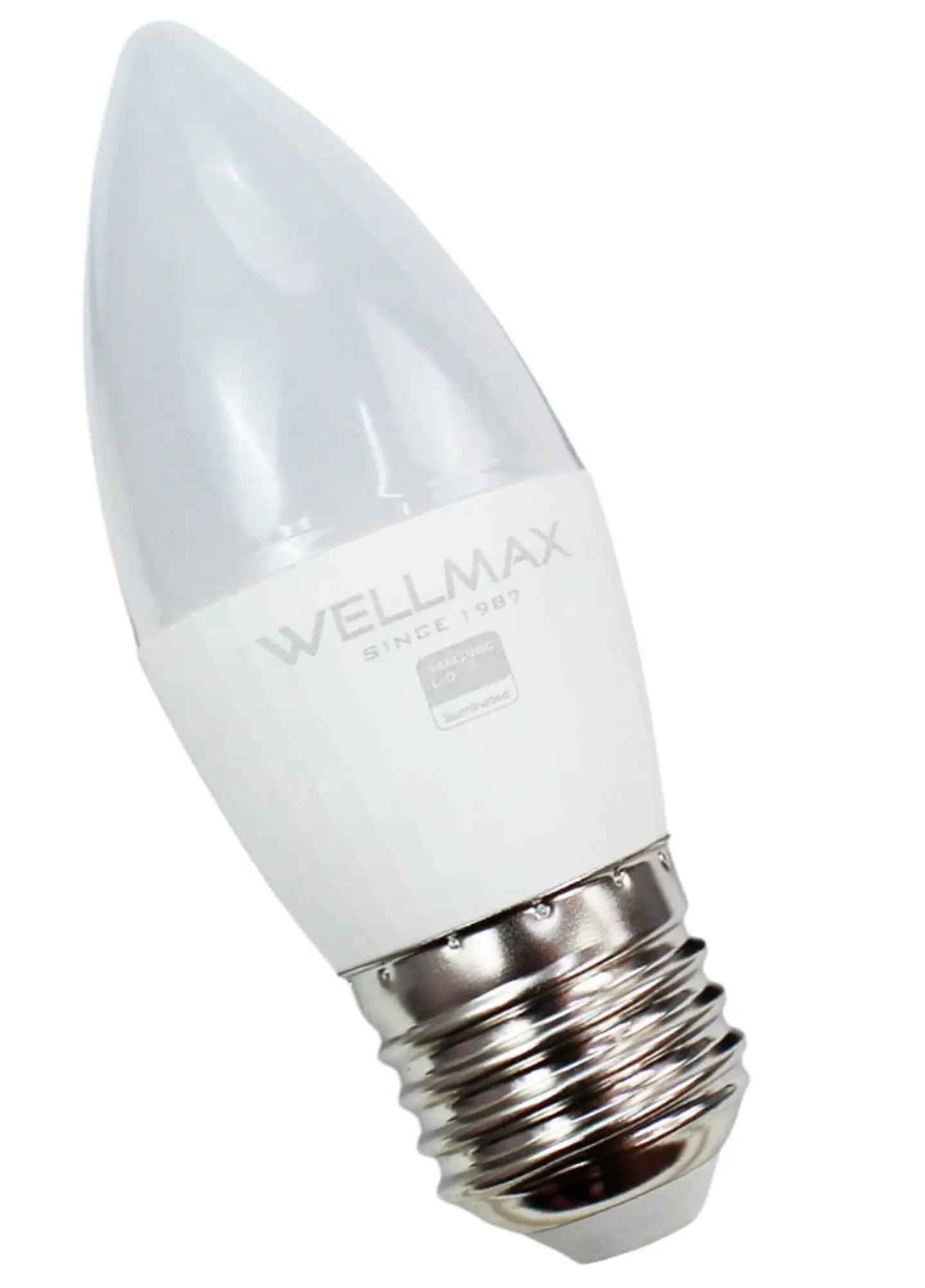 AMPOLLETA LED TIPO VELA 6W E27 6500K 450LM WELLMAX 1