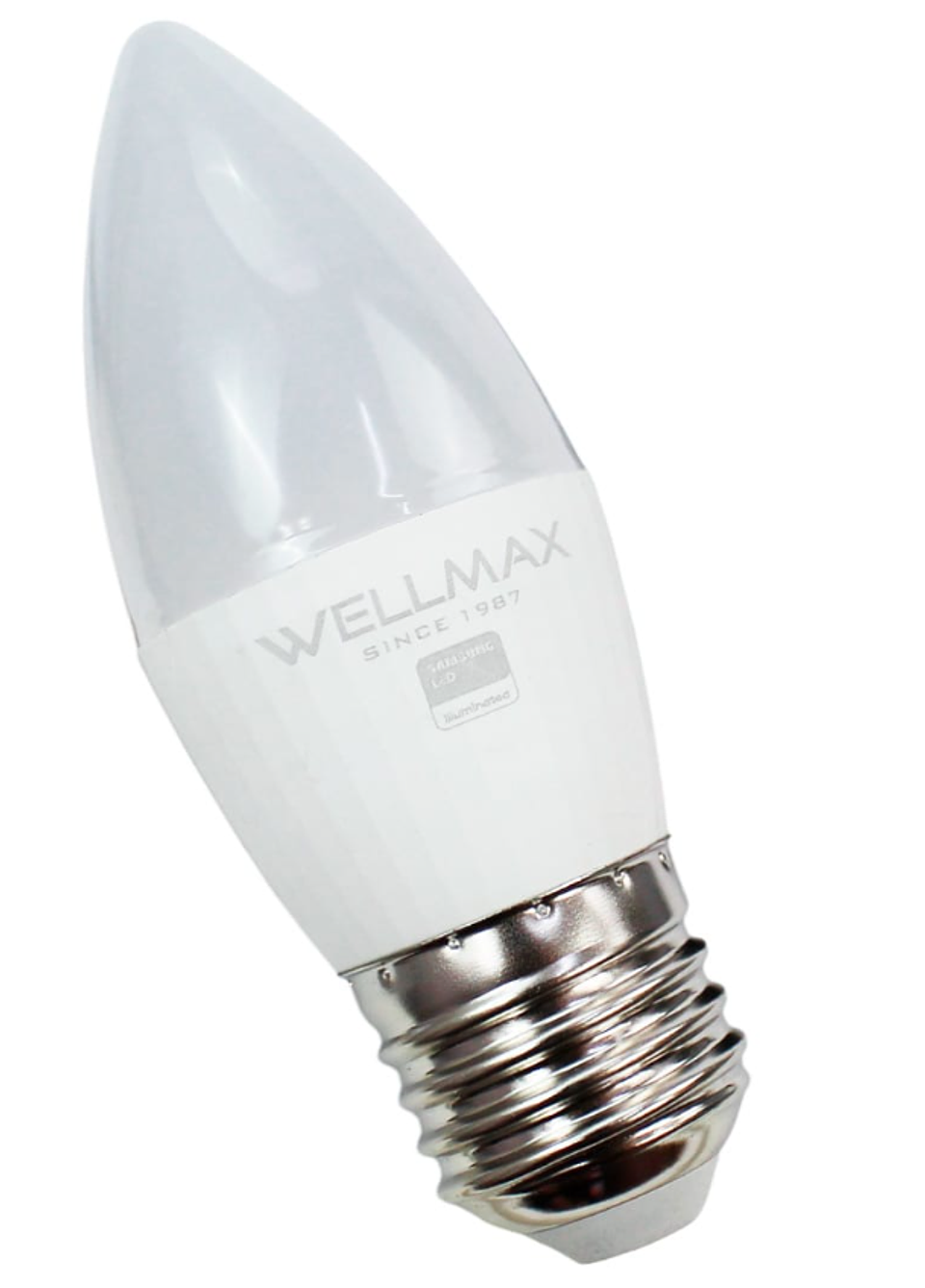 AMPOLLETA LED TIPO VELA 6W E27 6500K 450LM WELLMAX 1