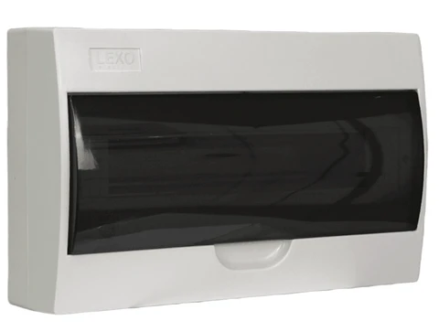 TABLERO SOBREPUESTO 18 MODULOS L/HALOGENO P/TRANSPARENTE FNX