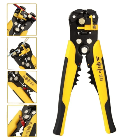 ALICATE PELACABLE AUTOMATICO 5 EN 1 AMARILLO 