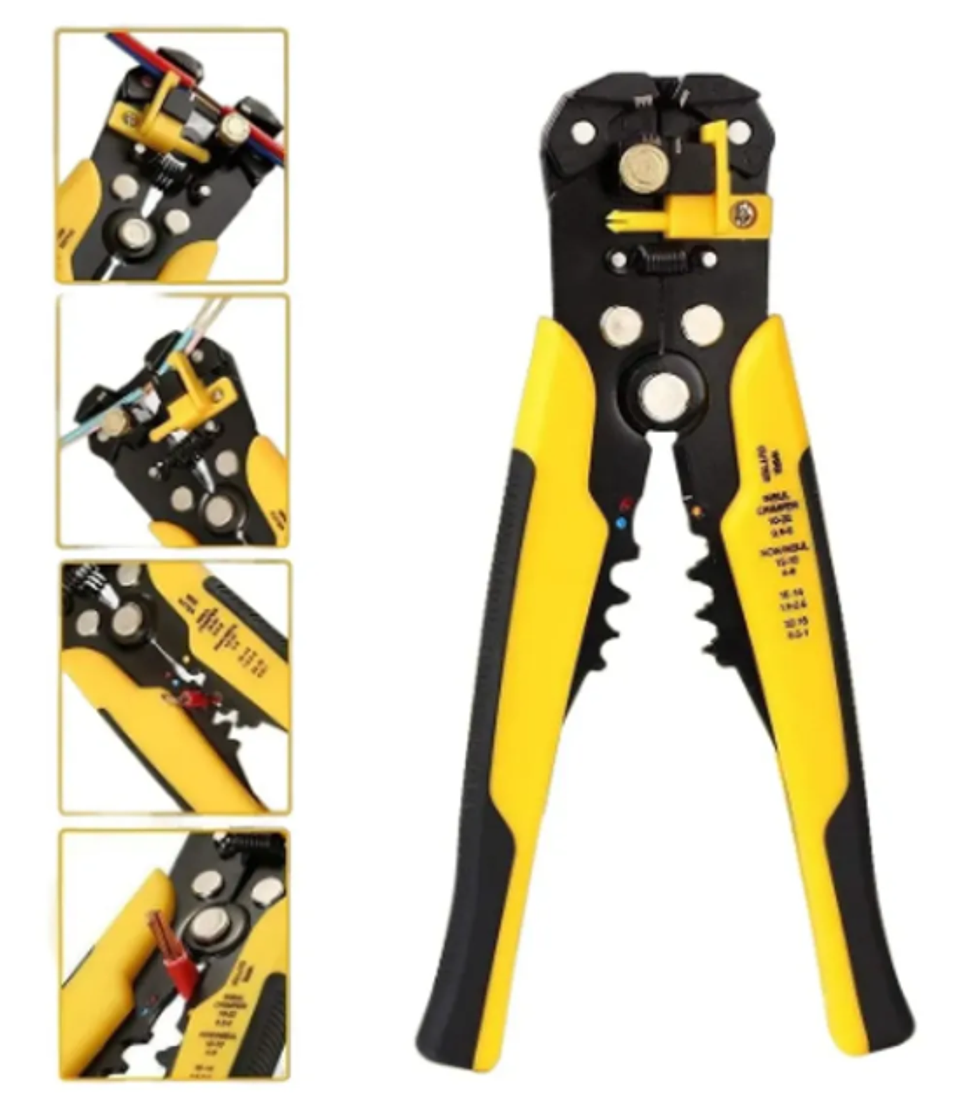 ALICATE PELACABLE AUTOMATICO 5 EN 1 AMARILLO  1