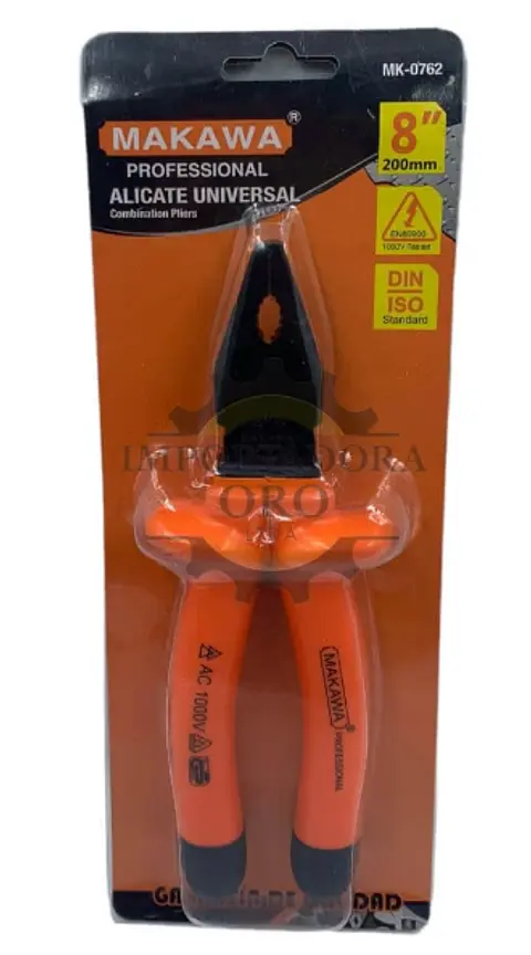 ALICATE UNIVERSAL AISLADO 1000V 8" MAKAWA MK-0762