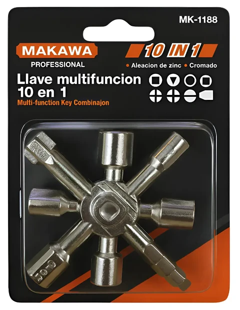 LLAVE MULTIFUNCION 10 EN 1 MAKAWA MK-1188