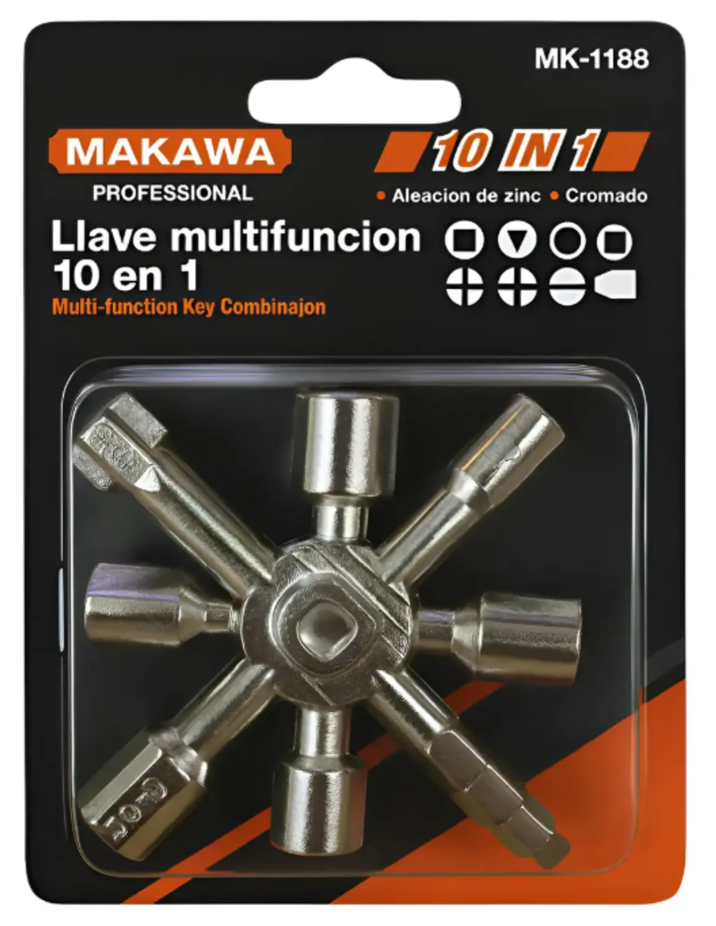 LLAVE MULTIFUNCION 10 EN 1 MAKAWA MK-1188 1