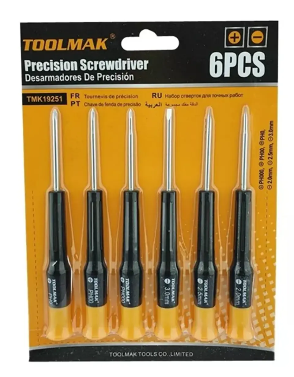 JUEGO DE ATORNILLADORES DE PRECISION CR-V 6PCS TOLMAT 20030 1