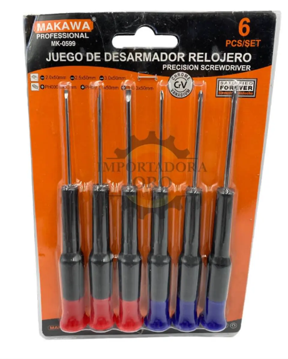 JUEGO DE DESARMADOR RELOJERO 6PCS MAKAWA MK-0599 1