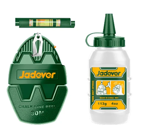 SET TIZADOR+ TIZA 113G/4OZ+ MINI NIVEL JADEVER JDX1630