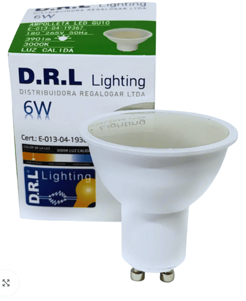 AMPOLLETA GU10 6W 6500K 390LM D.R.L. LIGHTING