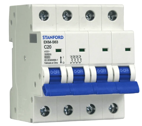 INTERRUPTOR AUTOMATICO4X20A "C" 6KA EKM-S63 STANFORD ELECTRIC