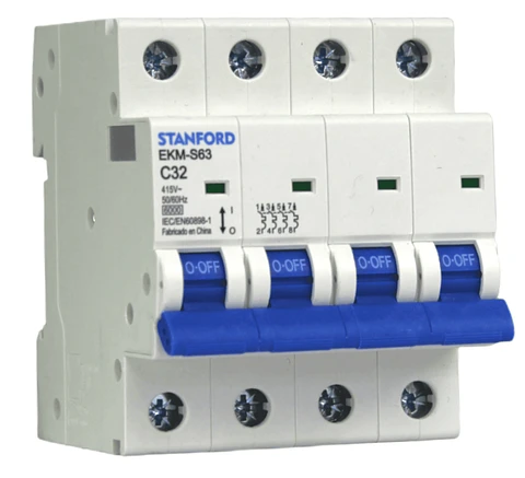 INTERRUPTOR AUTOMATICO4X32A "C" 6KA EKM-S63 STANFORD ELECTRIC