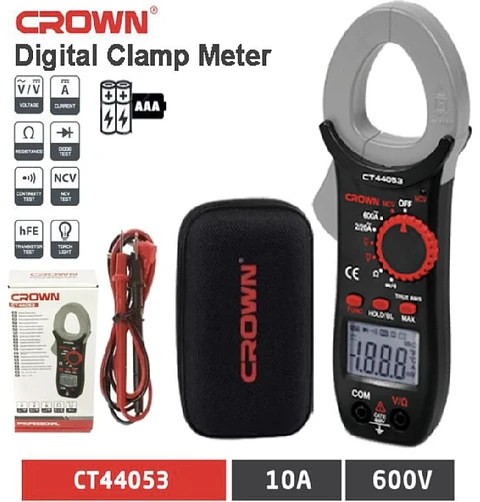 AMPERIMETRO DIGITAL 600V CROWN CT44053