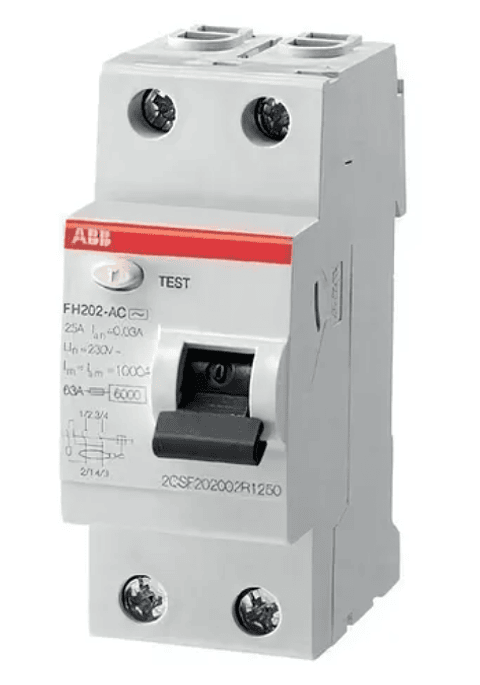 INTERRUPTOR DIFERENCIAL 2X25A 30MA "C" 6KA FH202 ABB