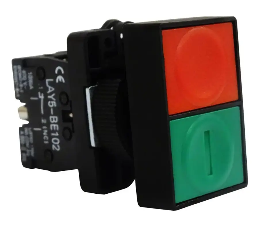 PULSADOR ARMADO EMERG ROTACION 40MM 1NC LAY5-ES542 1PCS FNX 1