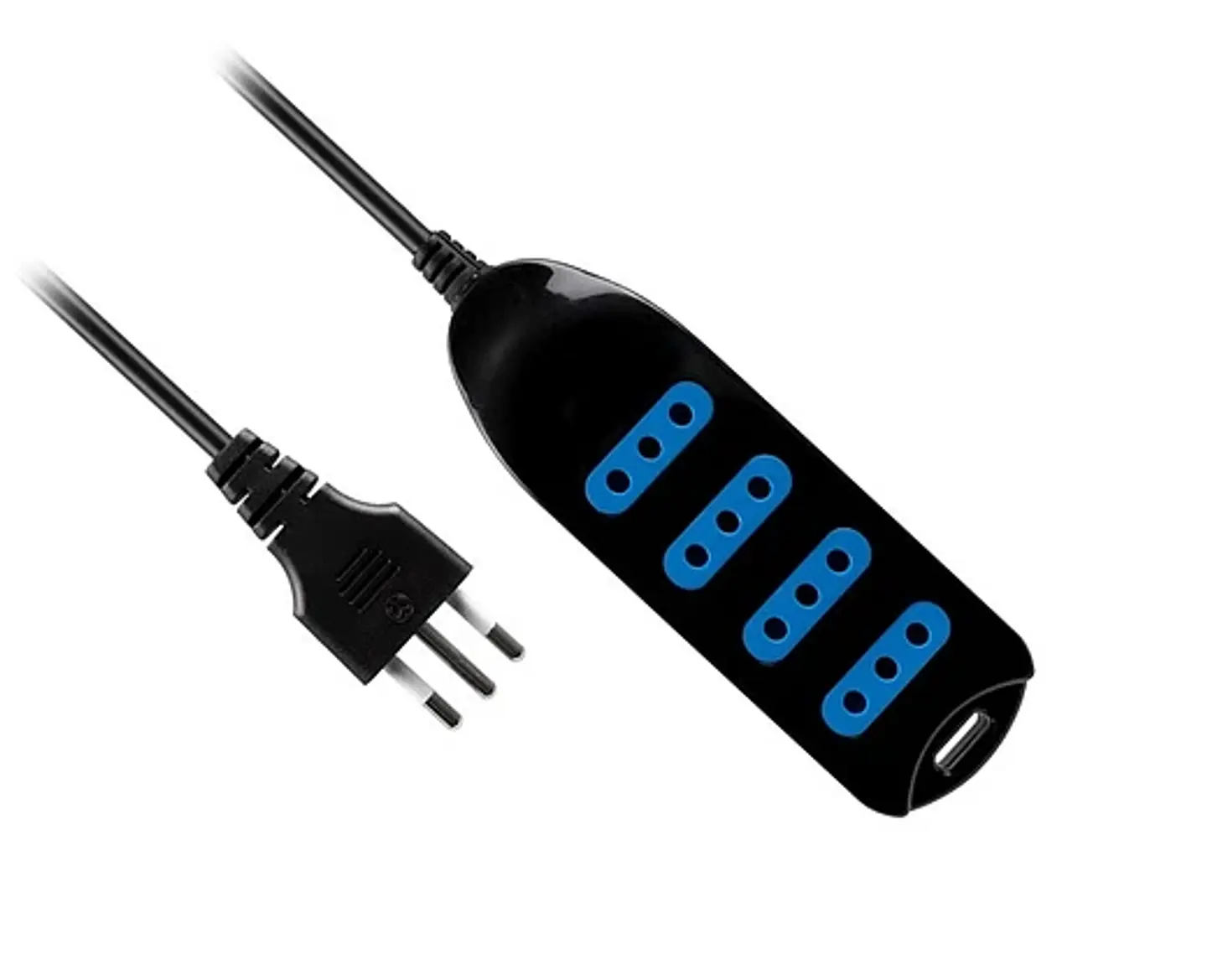 ALARGADOR MULTIPLE 4 ENTRADAS 3MTS 430N NEGRO PHILCO 1