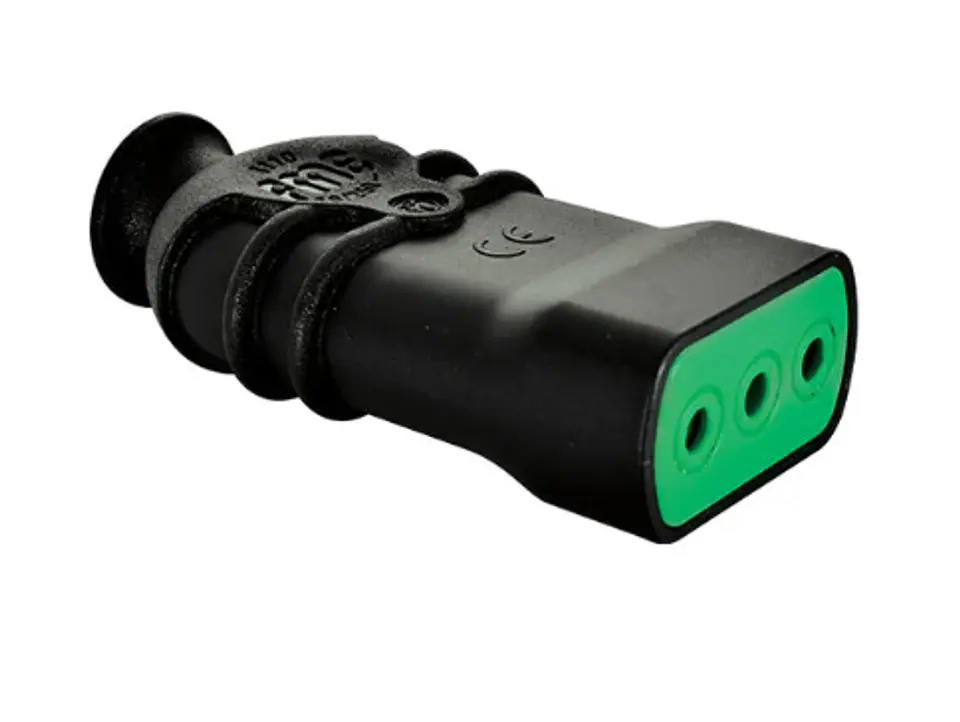 ENCHUFE VOLANTE HEMBRA 2P+T 10A FANTON 1