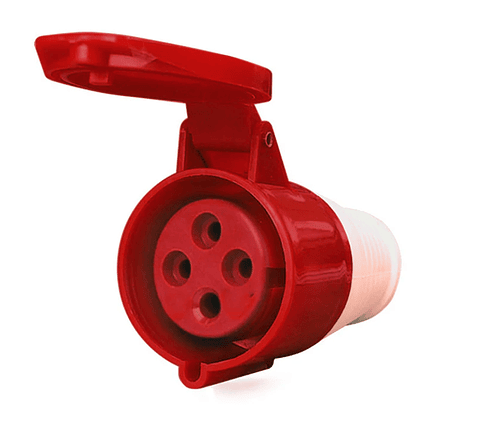 ENCHUFE HEMBRA INDUSTRIAL S/P 32A 3P+N+T 380V ENERLUX 5 PUERTOS