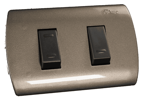 INTERRUPTOR SIMPLE 9/15 EMB. ARMADO MEC GRAFITO-NOIR