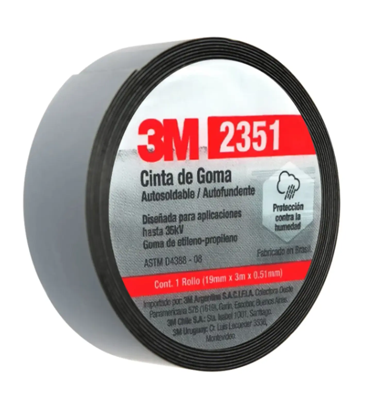 CINTA DE GOMA 3M 19MMX3MX0.51MM 1