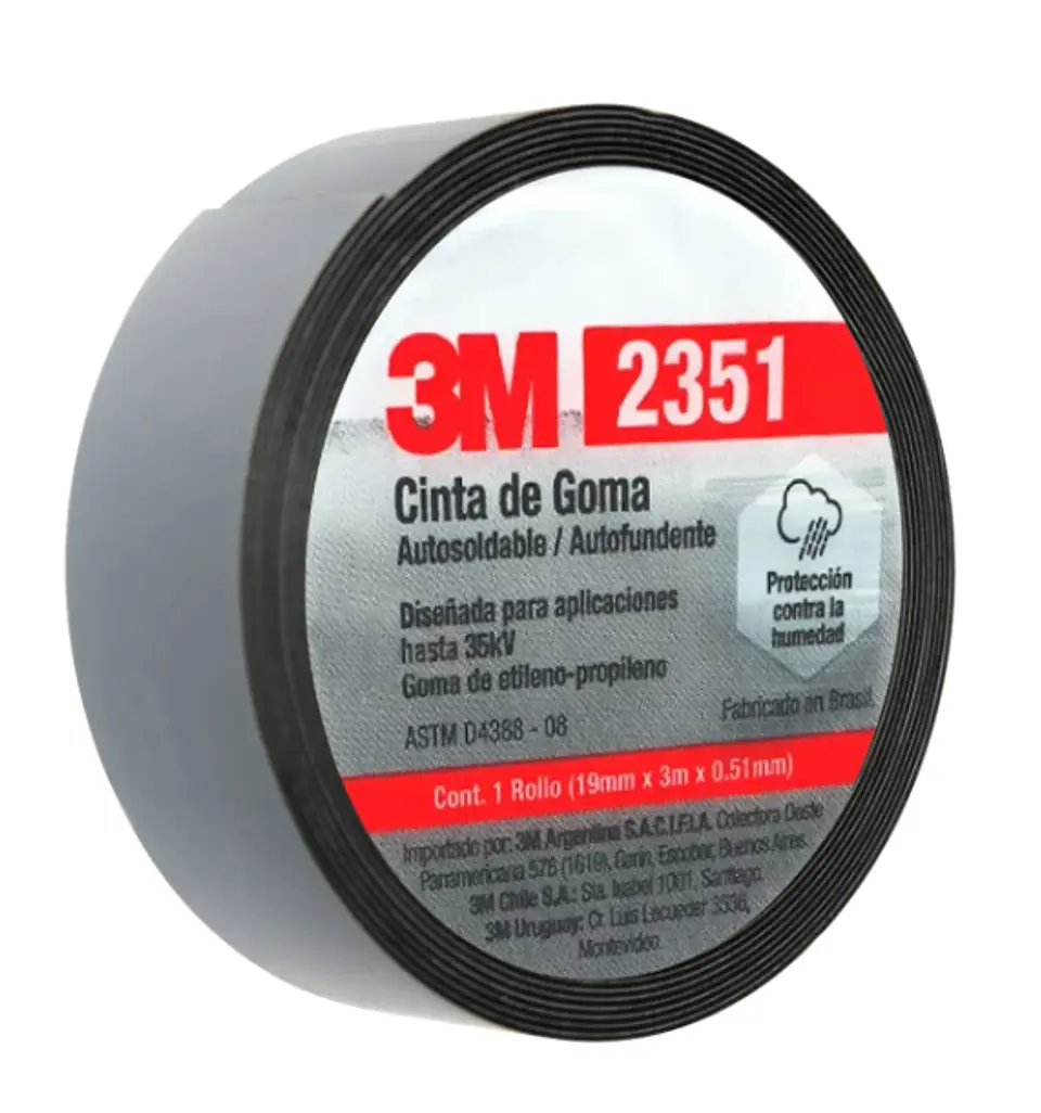 CINTA DE GOMA 3M 19MMX3MX0.51MM 1
