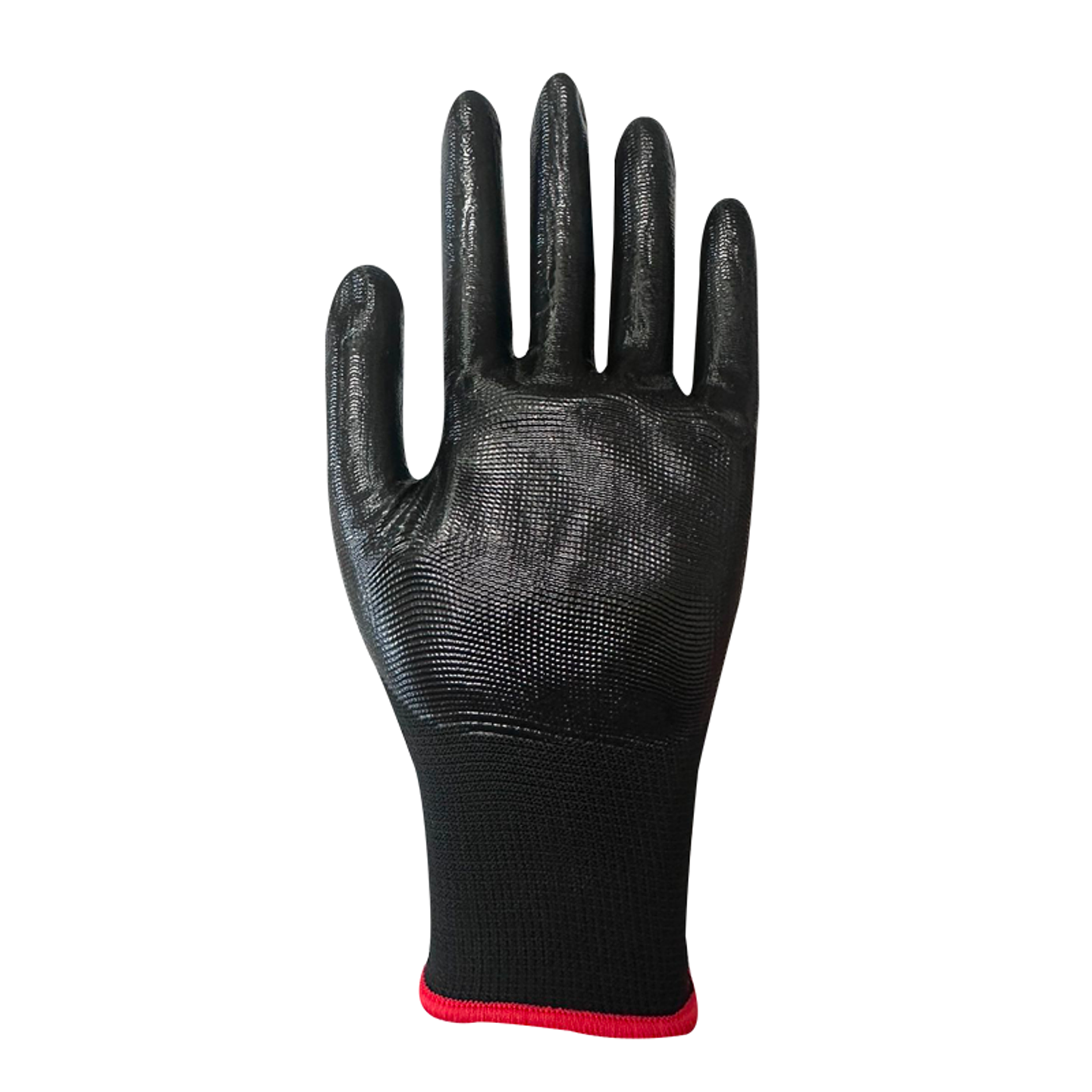 GUANTE FLEX PU NEGRO BORDE ROJO TALLA 9 THICK 3