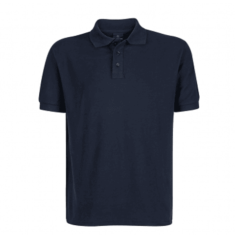 POLERA PIQUÉ MANGA CORTA AZUL-XL