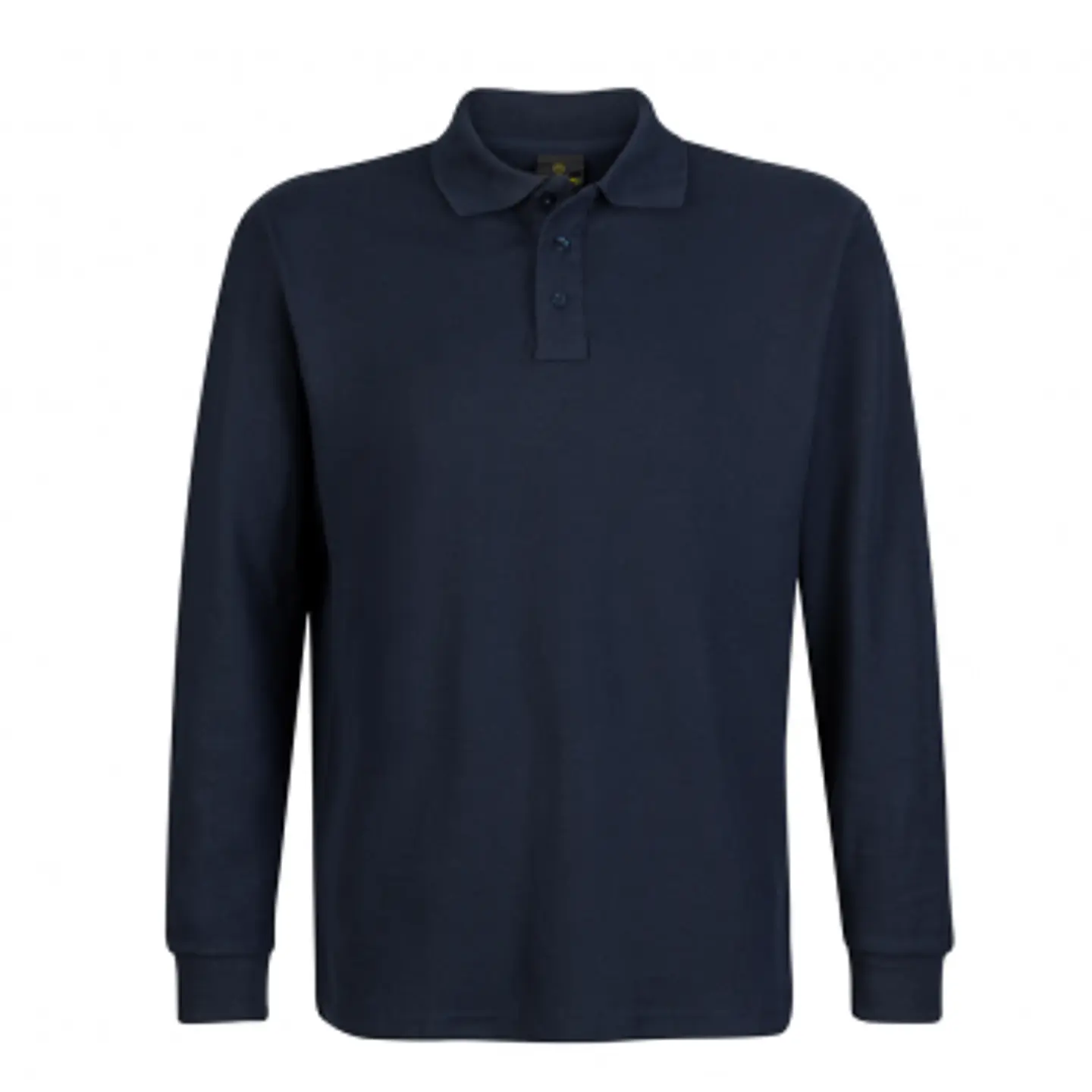 POLERA PIQUÉ MANGA LARGA AZUL-S 1