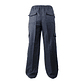 PANTALON CARGO GABARDINA AZUL TALLA-XL - Miniatura 2
