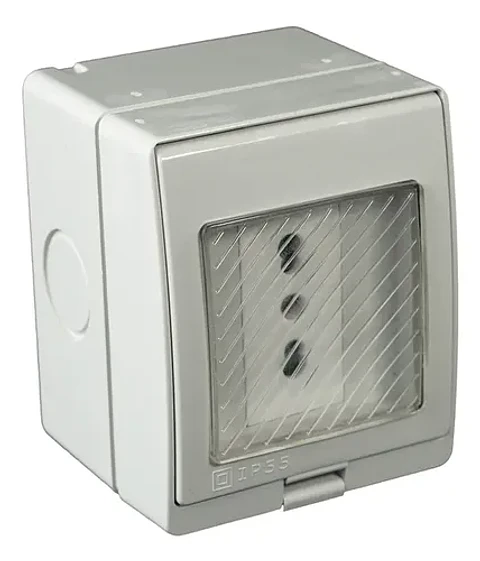 CASQUETE HIDROBOX IP55 C/ENCHUFE  2P+T 10/16A EKOLINE