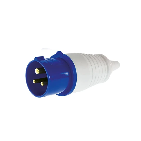 ENCHUFE MACHO INDUSTRIAL VOLANTE 16A 2P+T 250V ENERLUX 3 PUERTOS