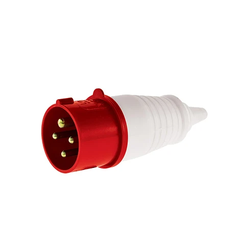 ENCHUFE MACHO INDUSTRIAL VOLANTE 16A 3P+T 380V ENERLUX 4 PUERTOS