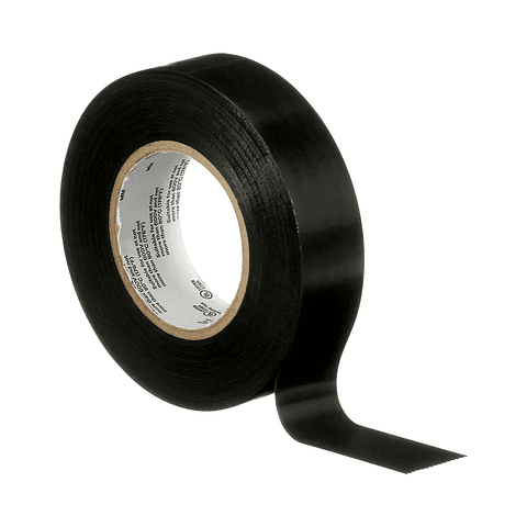 CINTA AISLADORA TEMFLEX 165 3M NEGRO 19MMX18.3MX0.15MM