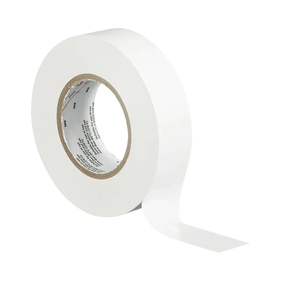 CINTA AISLADORA TEMFLEX 165 3M BLANCA 19MMX18.3MX0.15MM 2