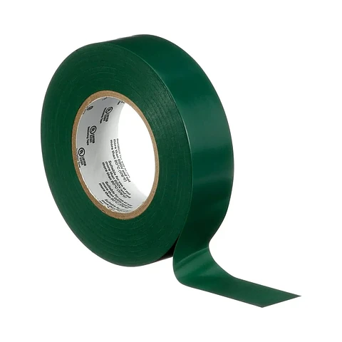 CINTA AISLADORA TEMFLEX 165 3M VERDE 19MMX18.3MX0.15MM