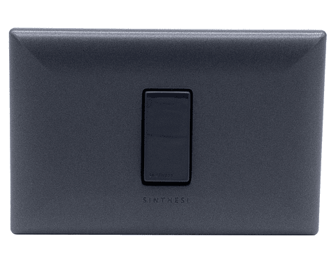 ENCHUFE SIMPLE 10/16A S17 GRAFITO-NOIR ARMADO SINTHESI