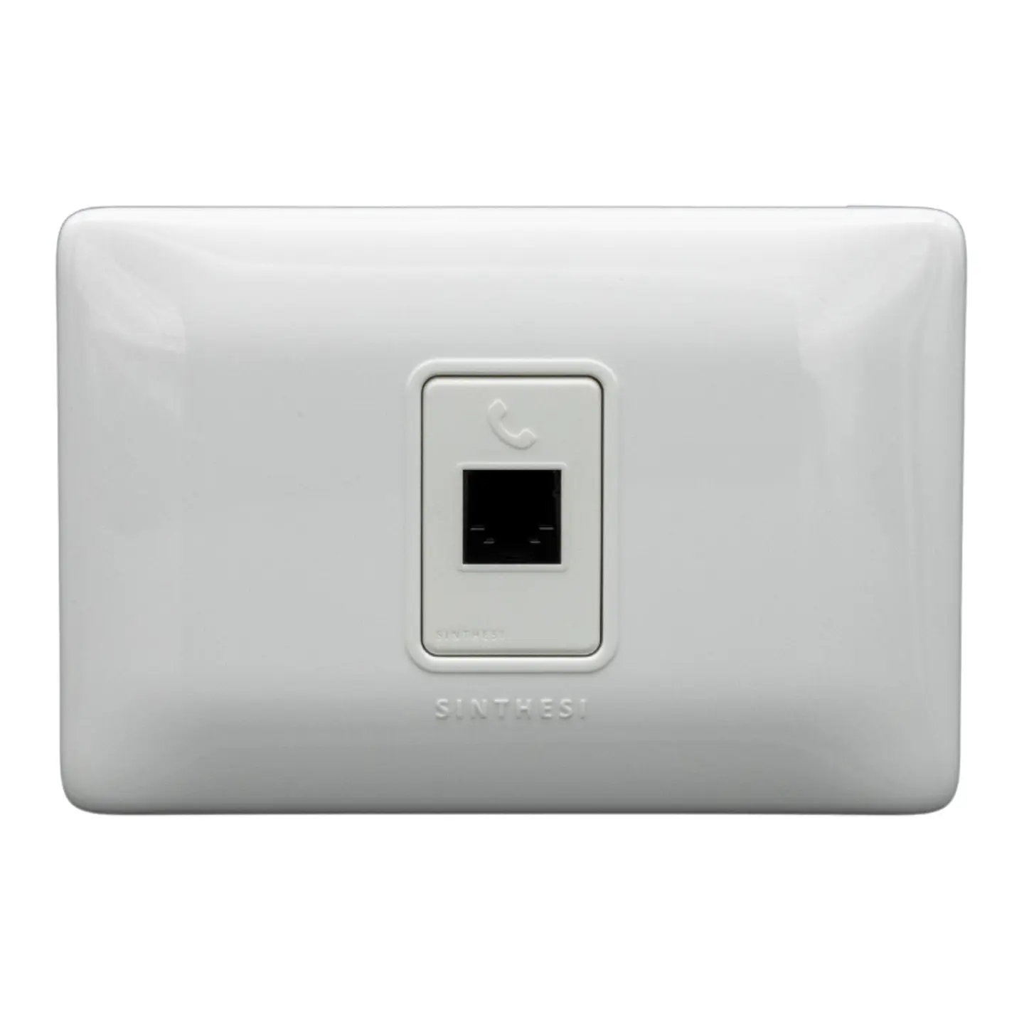 PLACA TOMA TELEFONICA RJ11 EMB. ARMADO SINTHESI S12 BLANCO 1