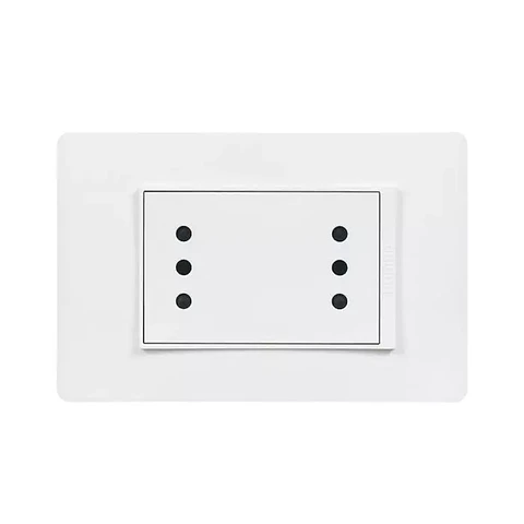 ENCHUFE DOBLE EMB. ARMADO 10A LUZICA BLANCO